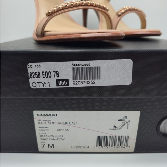 Coach Kalie Soft Shine Calf Sandals - Picture 2 of 6